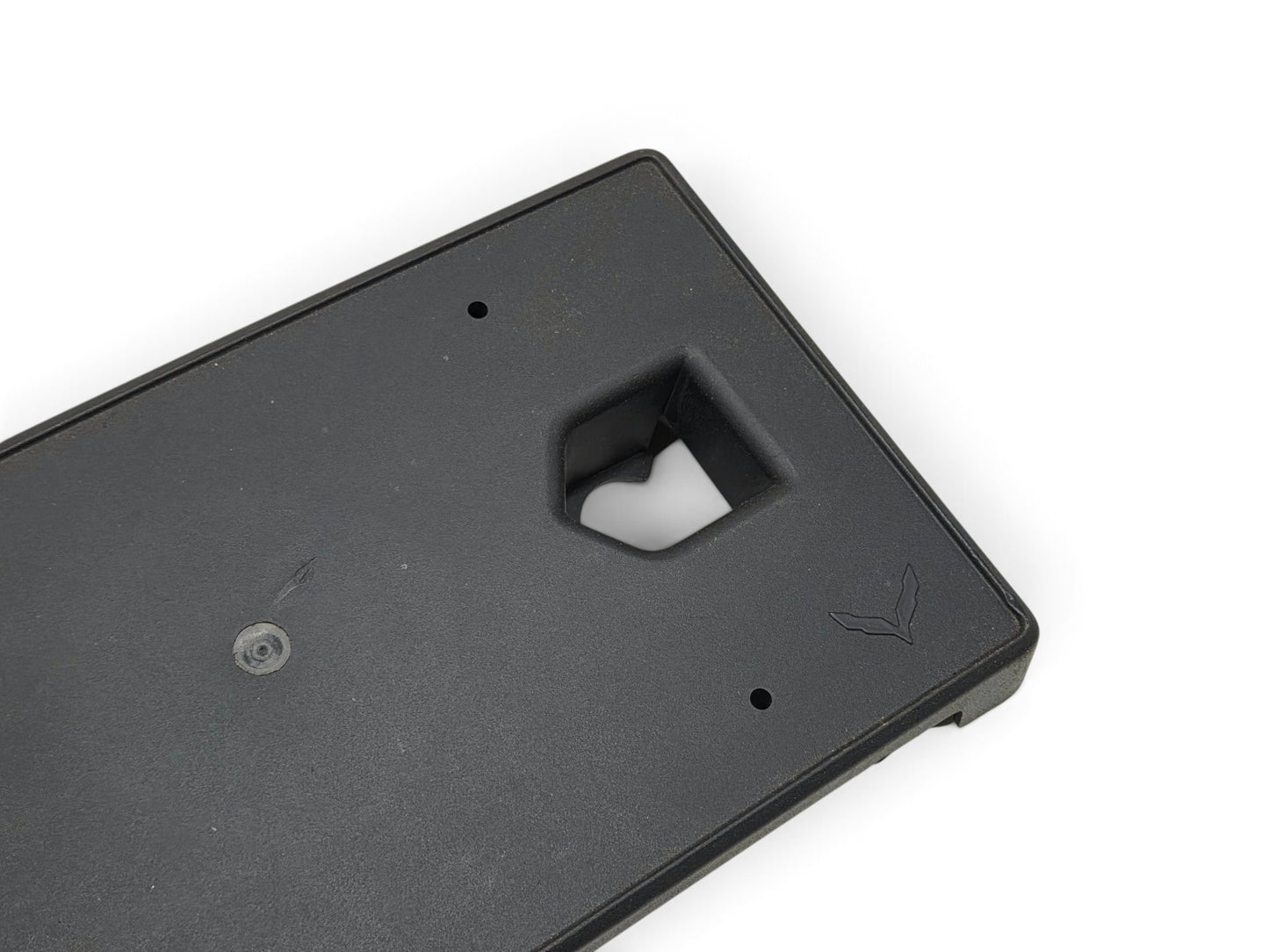 Send it Auto Parts OEM black plastic front license plate bracket for 2015-2019 Chevrolet Corvette C7 Z06