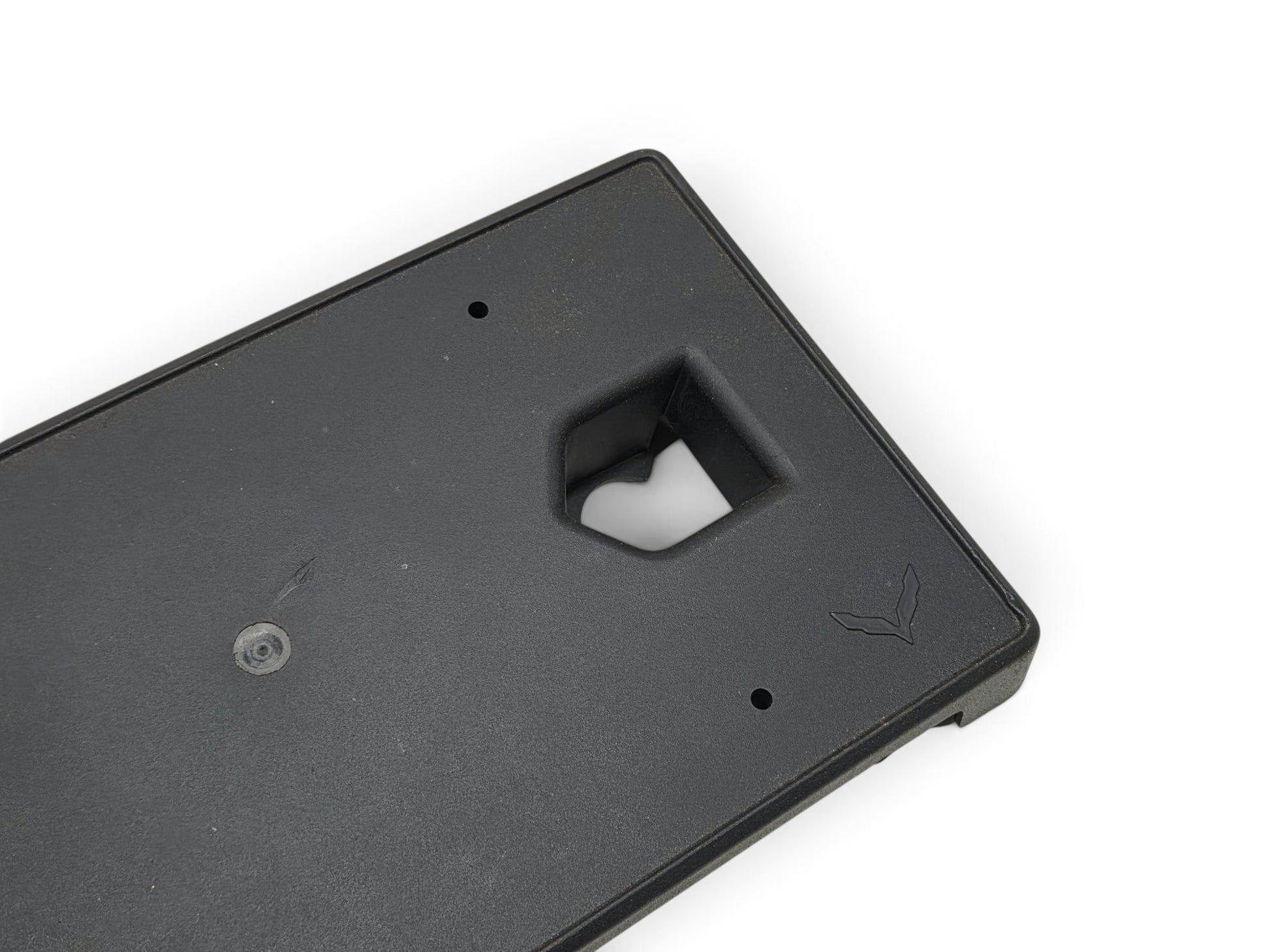 Send it Auto Parts OEM black plastic front license plate bracket for 2015-2019 Chevrolet Corvette C7 Z06