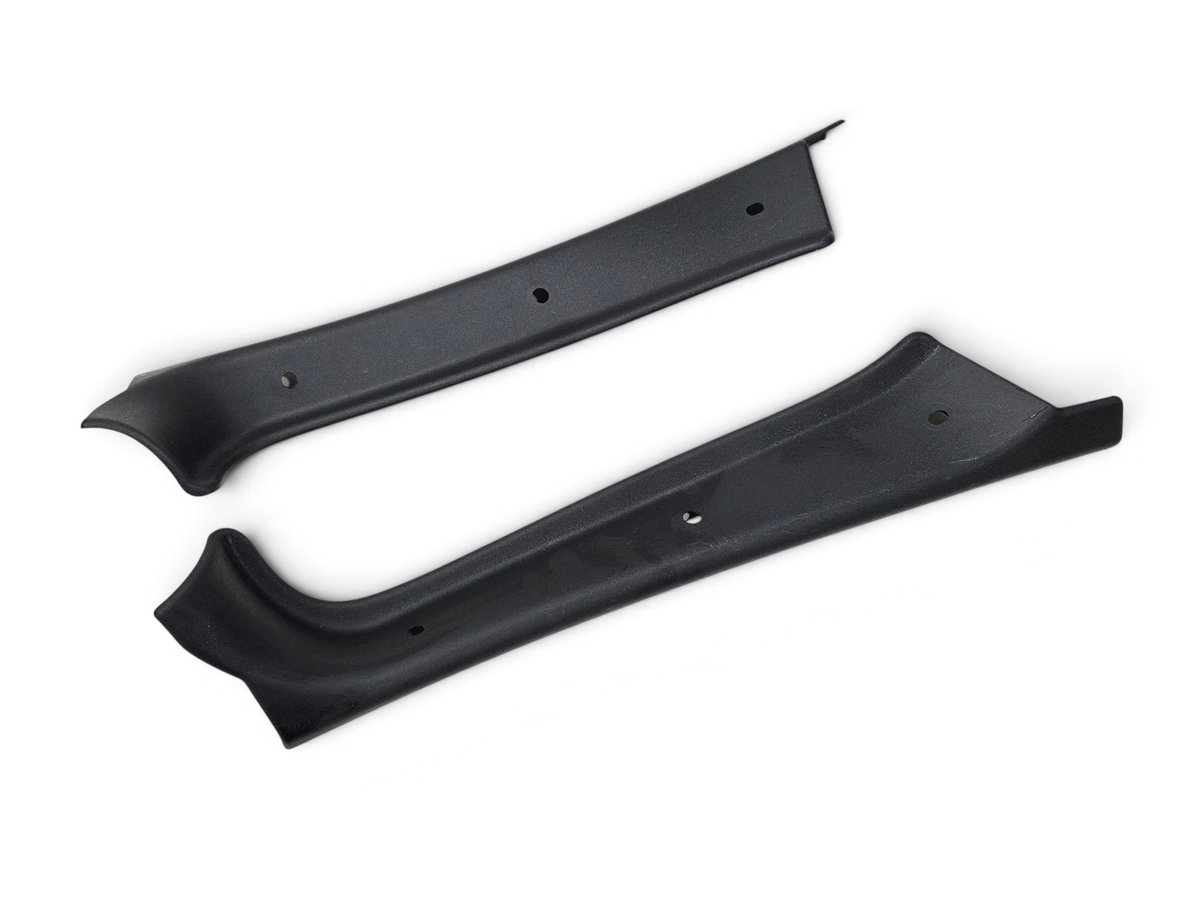 Send it Auto Parts OEM black interior trim pieces for 2016-2019 Corvette C7 targa roof, showing minor scratches.