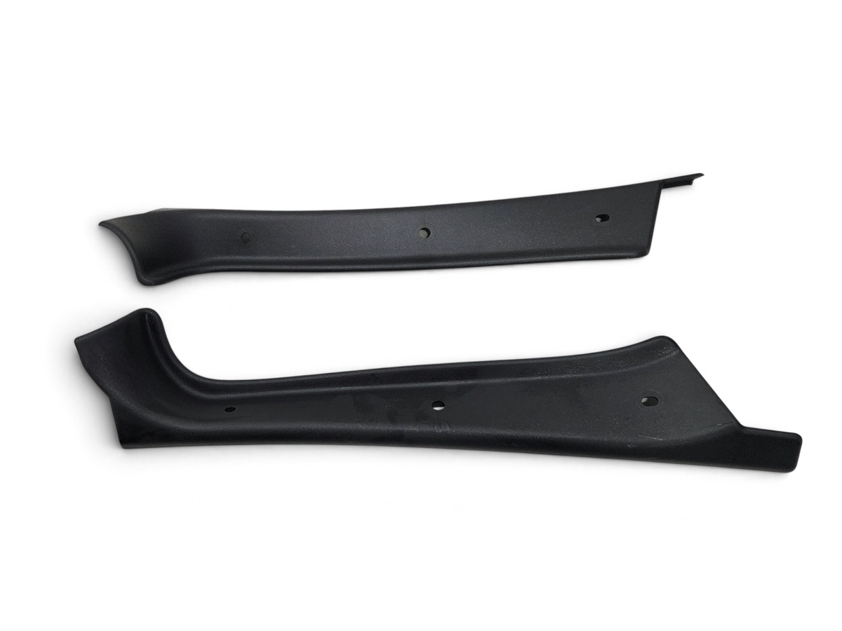 Send it Auto Parts OEM black interior trim pieces for 2016-2019 Corvette C7 targa roof, showing minor surface wear.