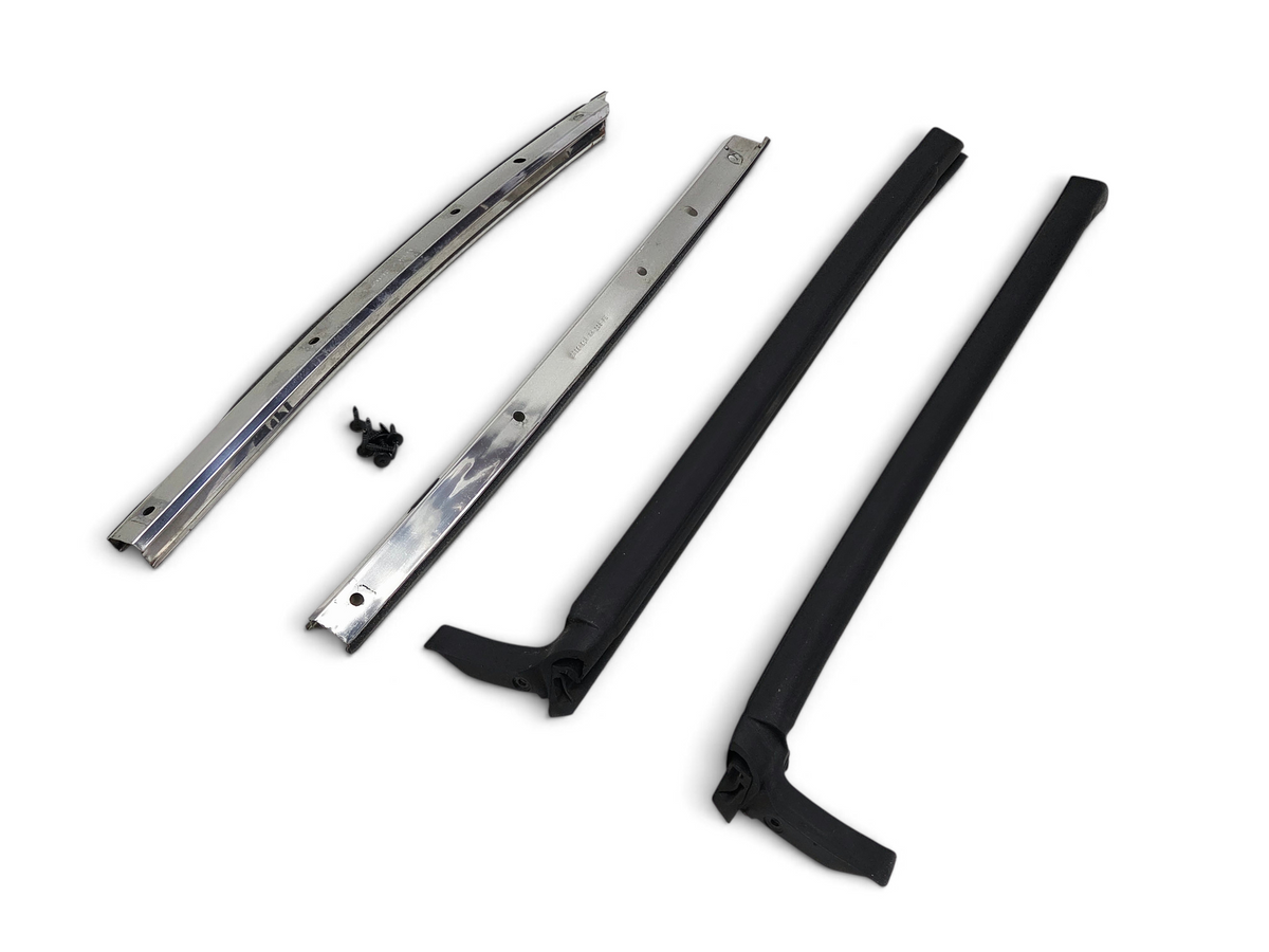 Send it Auto Parts OEM Corvette C7 targa roof weatherstrip set with metal channels and mounting hardware