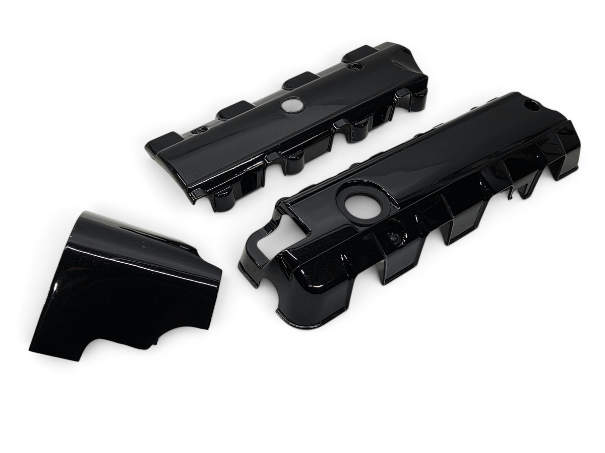 Send it Auto Parts carbon flash painted valve cover coil insulator covers and alternator cover for Corvette C7