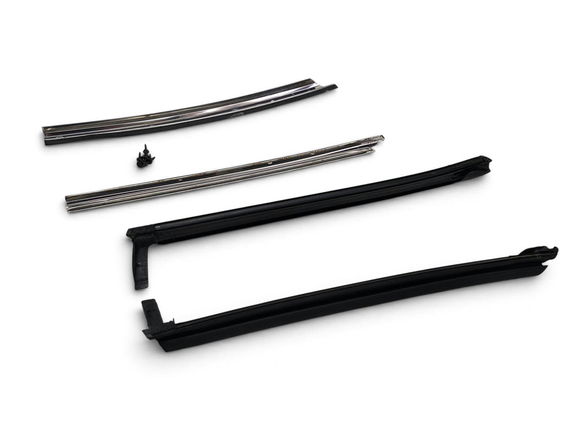 Send it Auto Parts OEM GM Corvette C7 targa roof weatherstrip seals with metal channels and mounting hardware