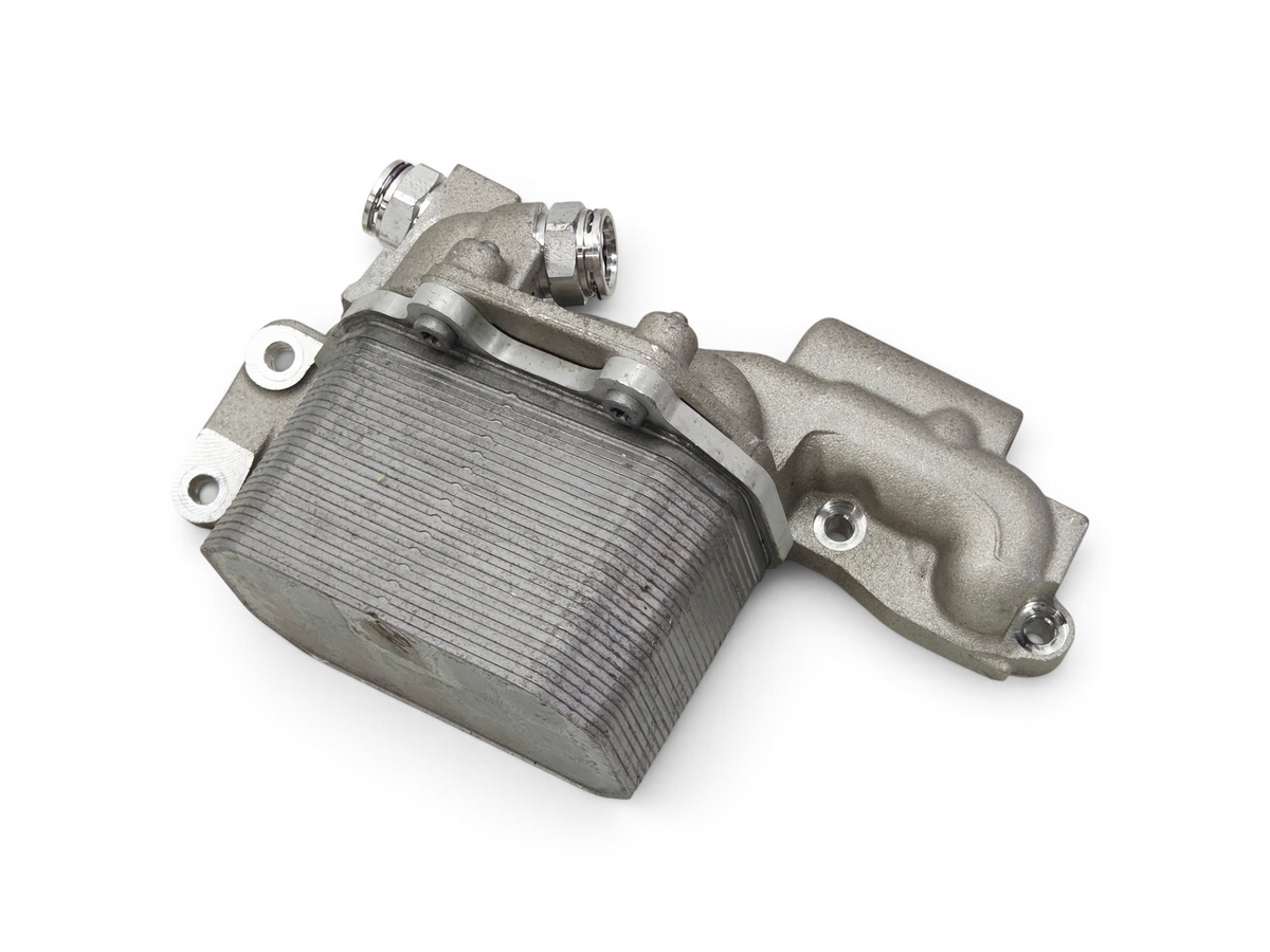 Send it Auto Parts OEM GM engine oil cooler for 2015-2019 Corvette C7 Z06 LT4 dry sump system.