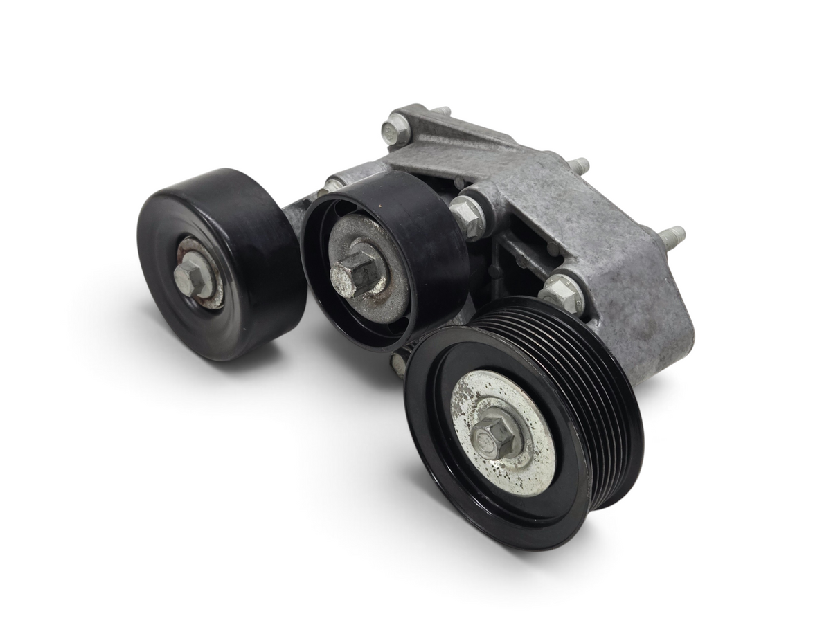 Send it Auto Parts OEM GM Corvette C7 Z06 LT4 tensioner bracket assembly with black idler pulleys
