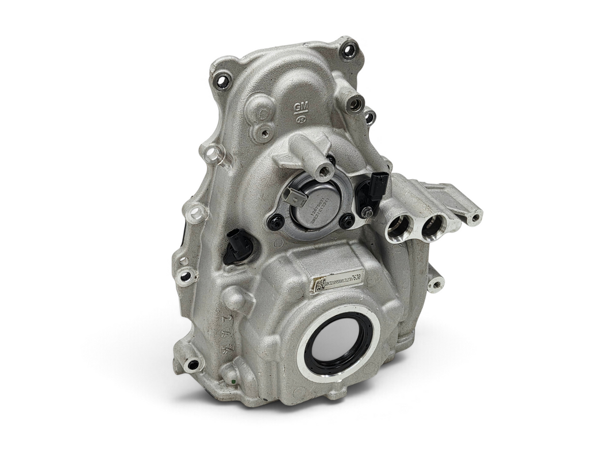 Send it Auto Parts OEM Chevrolet Corvette C8 LT2 engine front cover with sensors and oil pump control valve