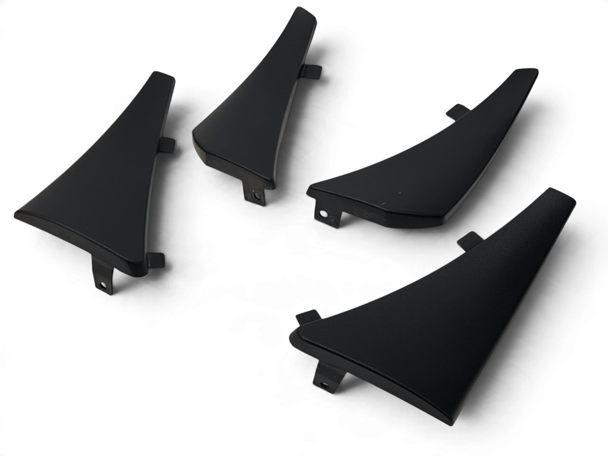 Send it Auto Parts OEM black plastic splash guard wheel opening protectors for 2020-2026 Chevrolet Corvette C8