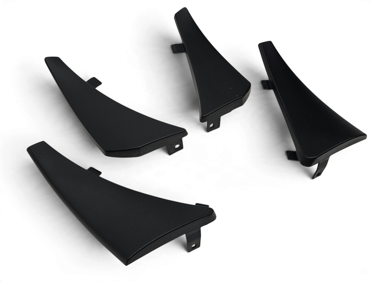 Send it Auto Parts OEM black plastic splash guard wheel opening protectors for 2020-2026 Chevrolet Corvette C8
