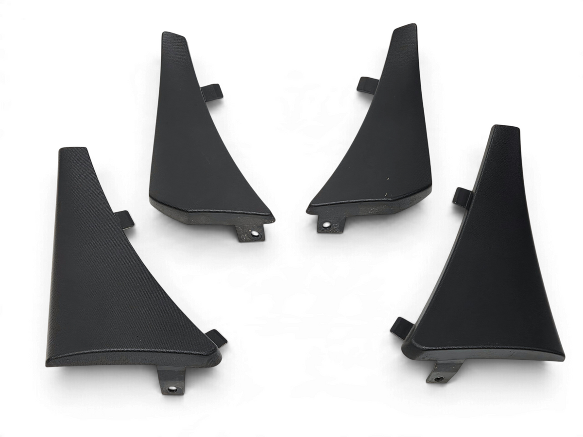 Send it Auto Parts OEM black plastic splash guard wheel opening protectors for 2020-2026 Chevrolet Corvette C8