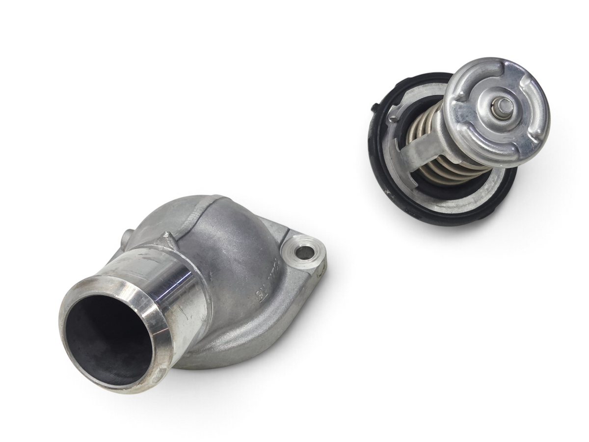 Send it Auto Parts OEM 158 degree engine coolant thermostat and housing for Chevrolet Corvette C8 and Cadillac
