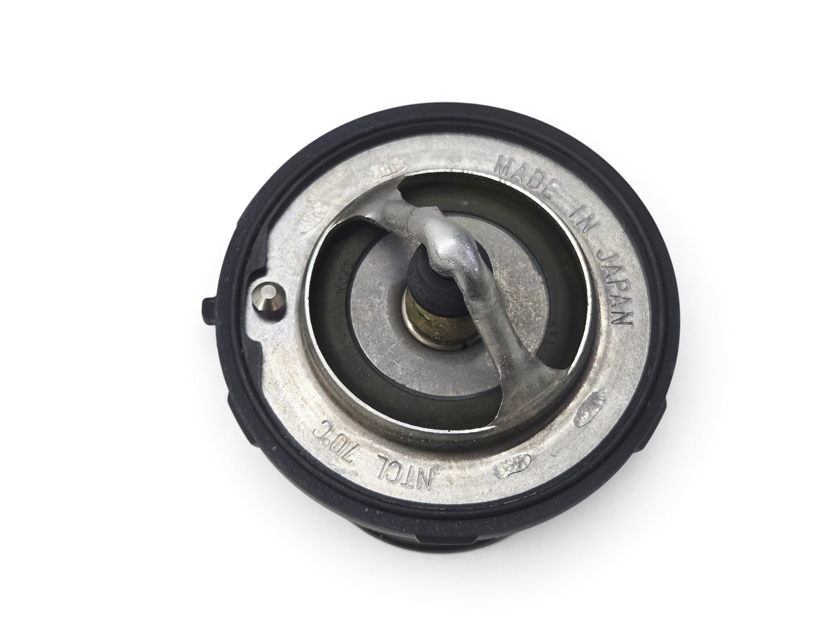 Send it Auto Parts OEM engine coolant thermostat for 2020-2026 Chevrolet Corvette C8, metal and rubber construction.