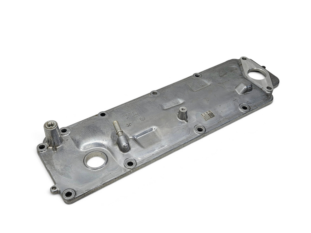 Send it Auto Parts OEM GM Chevy Corvette C8 LT2 6.2L engine valley cover in silver metal
