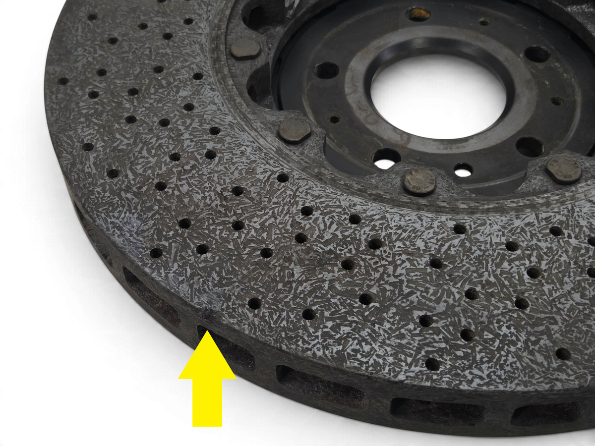 2015-2019 Corvette C7 Z06 Grand Sport Z06 Front Carbon Ceramic Brake Rotor *CHIP*