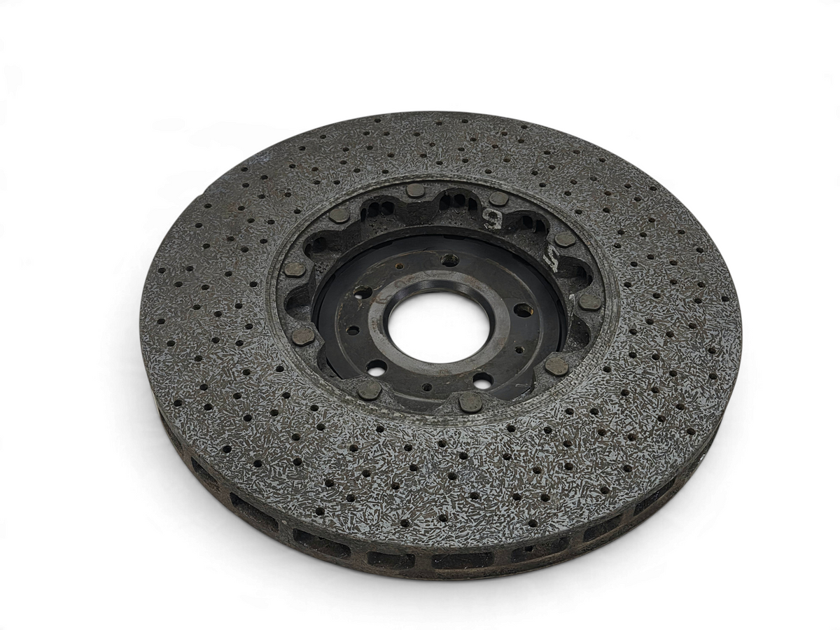 Send it Auto Parts carbon ceramic front brake rotor for Corvette C7 Z06 with visible surface texture