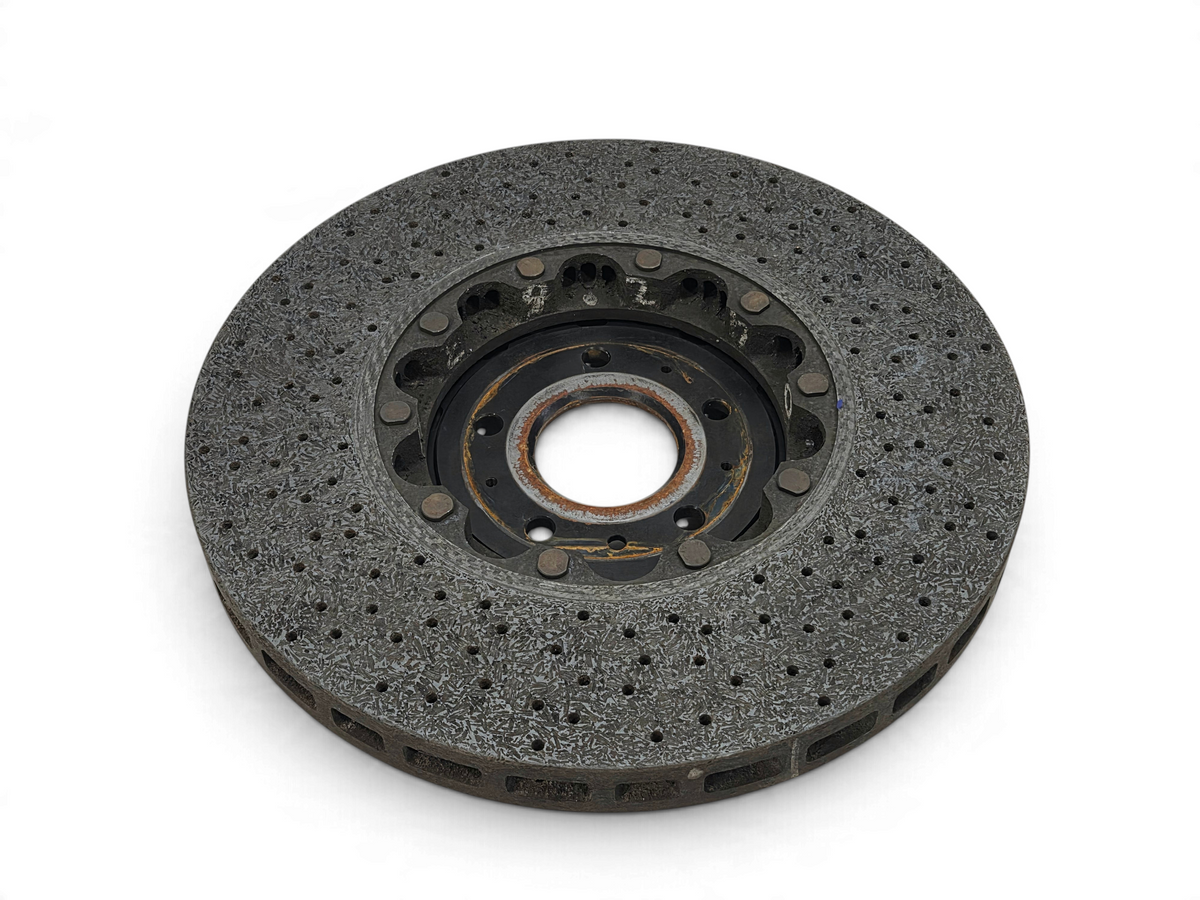 Send it Auto Parts carbon ceramic front brake rotor for Chevrolet Corvette C7 Z06, sold as a core for parts or repair.