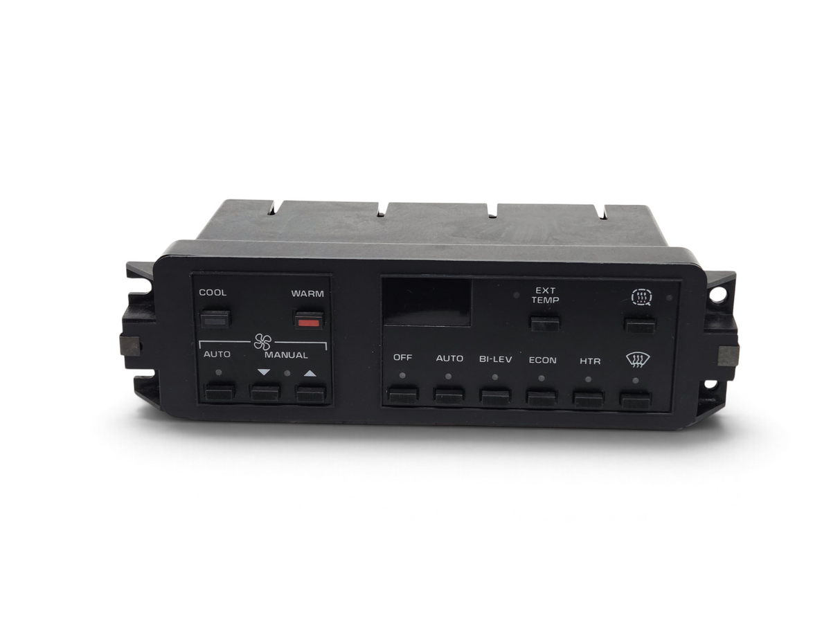 Send it Auto Parts OEM climate control unit for 1986-1989 Corvette, black dash heater and A/C module with buttons.