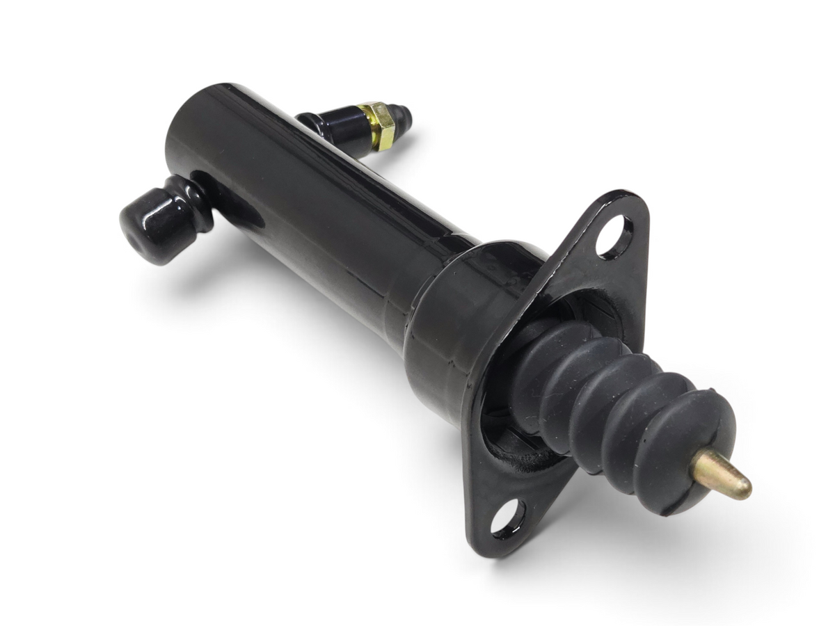 Send it Auto Parts 1991-1993 Corvette C4 clutch slave cylinder made of black stamped steel with rubber boot