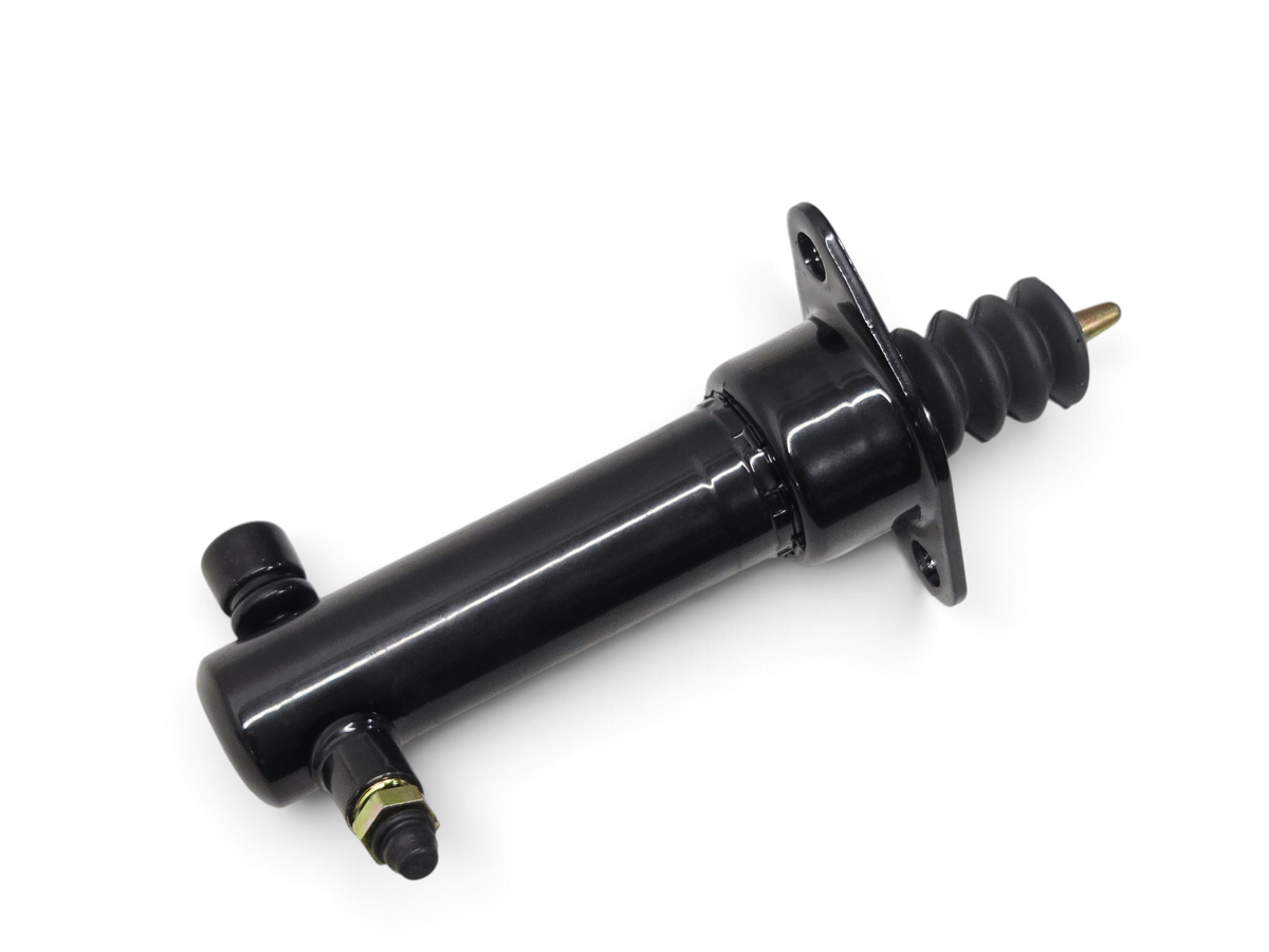 Send it Auto Parts 1991-1993 Corvette C4 clutch slave cylinder made of black stamped steel with rubber boot