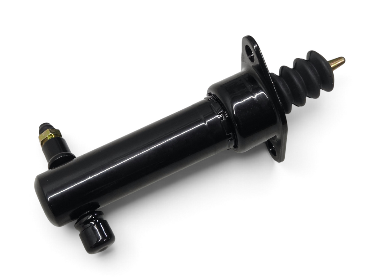 Send it Auto Parts 1991-1993 Corvette C4 clutch slave cylinder made of black stamped steel with rubber boot