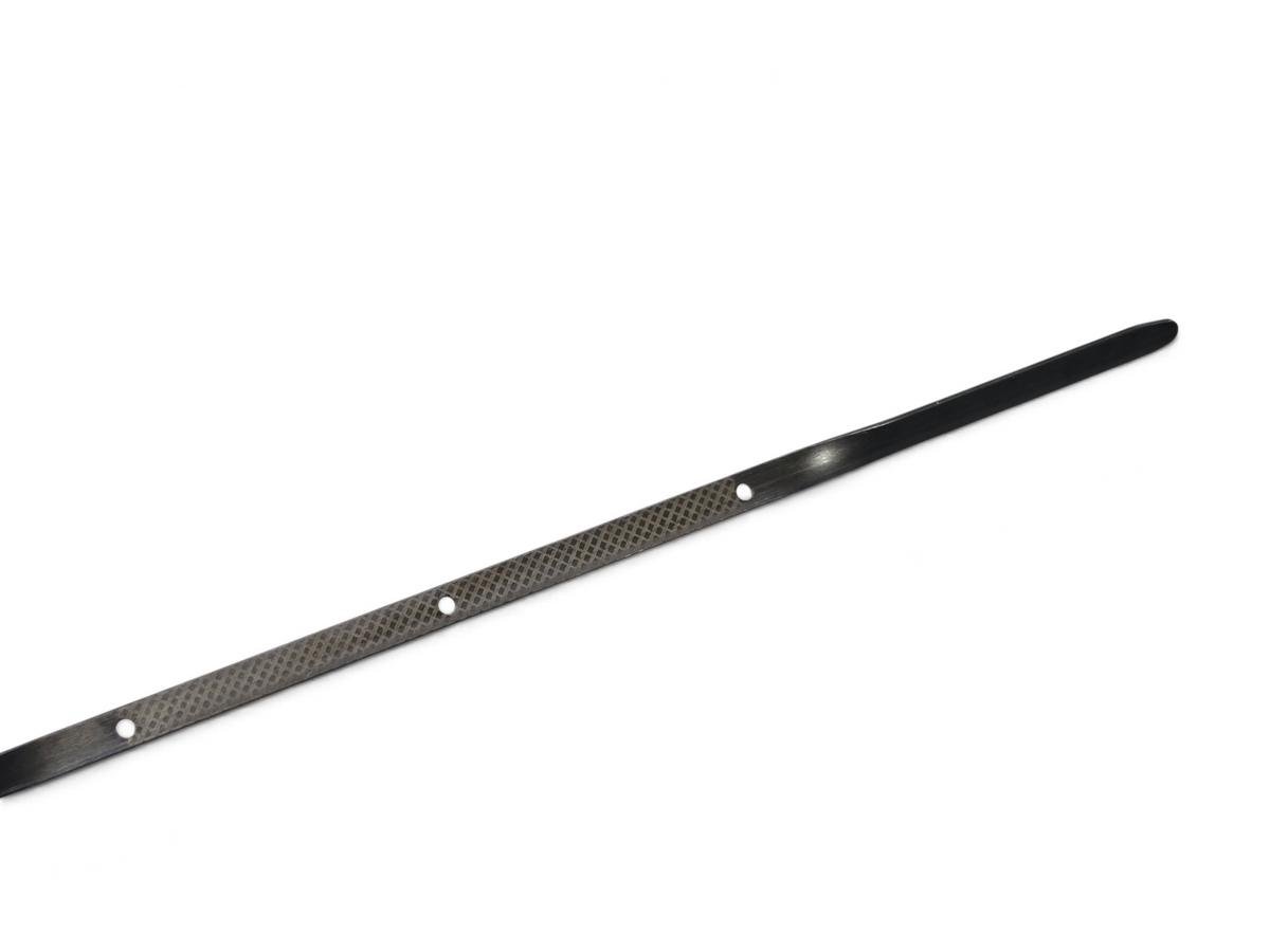 Send it Auto Parts OEM GM dry sump oil dipstick for 2006-2013 Corvette C6, featuring a textured metal measuring end.
