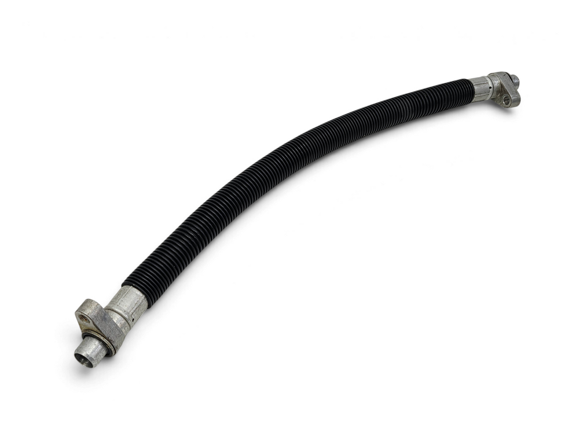 Send it Auto Parts OEM GM Corvette C6 dry sump outlet oil hose with ribbed black rubber and metal fittings