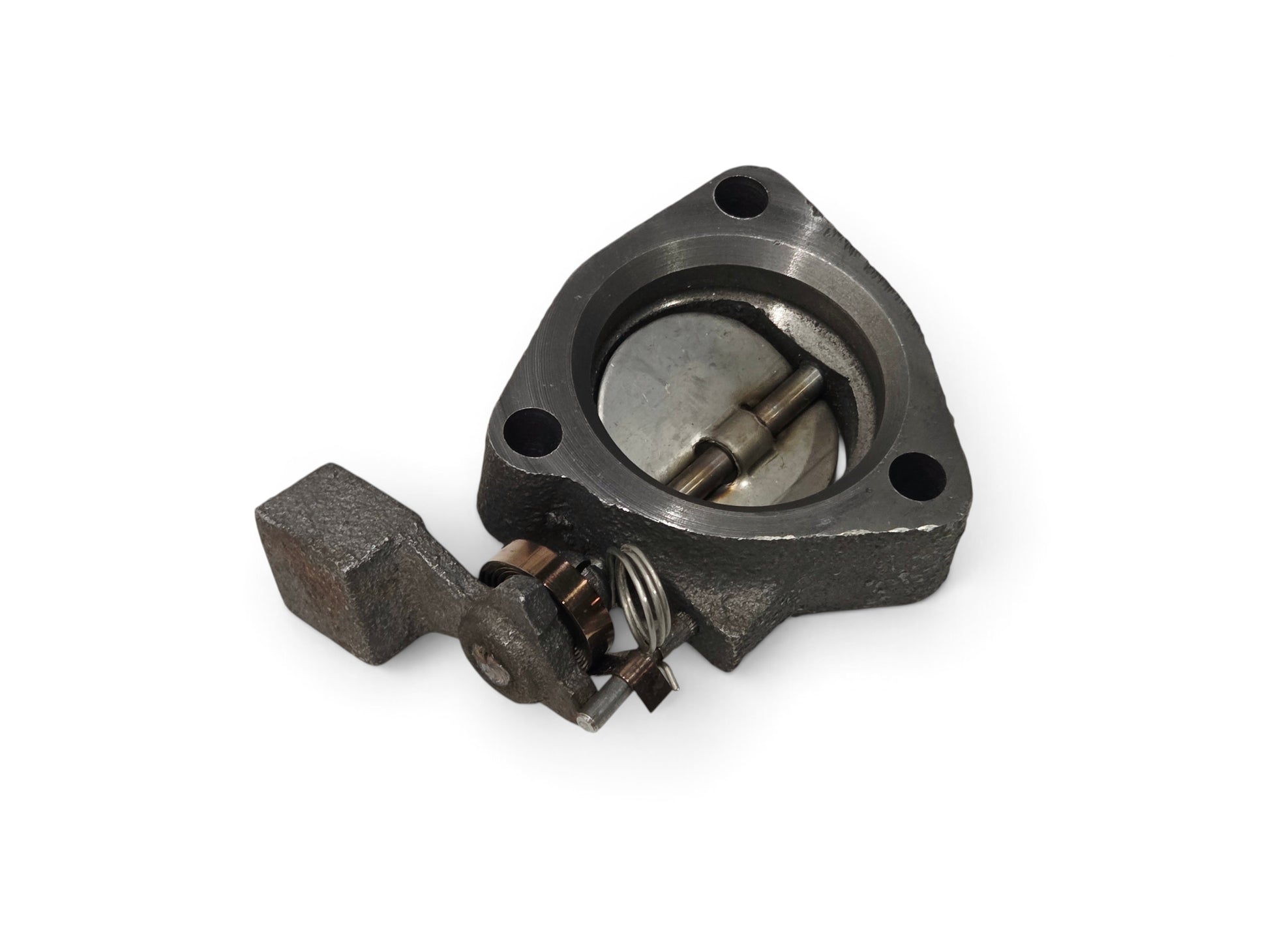 Send it Auto Parts 2-inch exhaust heat riser valve for 1957-1974 Corvette C1 C2 C3, passenger side manifold mount.