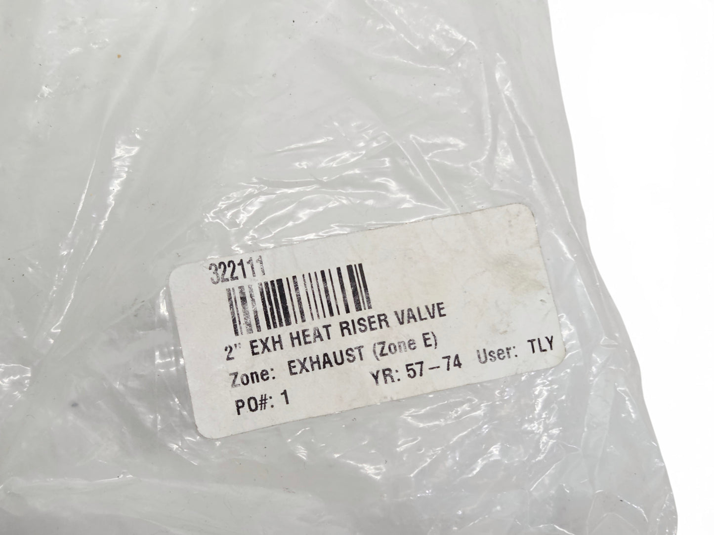 Send it Auto Parts 2 inch exhaust heat riser valve for 1957-1974 Corvette in original packaging
