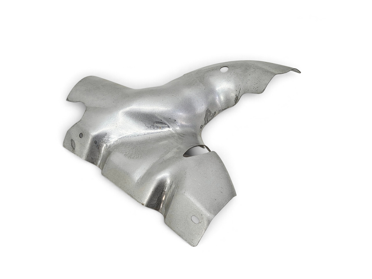 Send it Auto Parts OEM GM Corvette C4 ZR-1 LT5 passenger rear outer exhaust manifold heat shield in silver metal