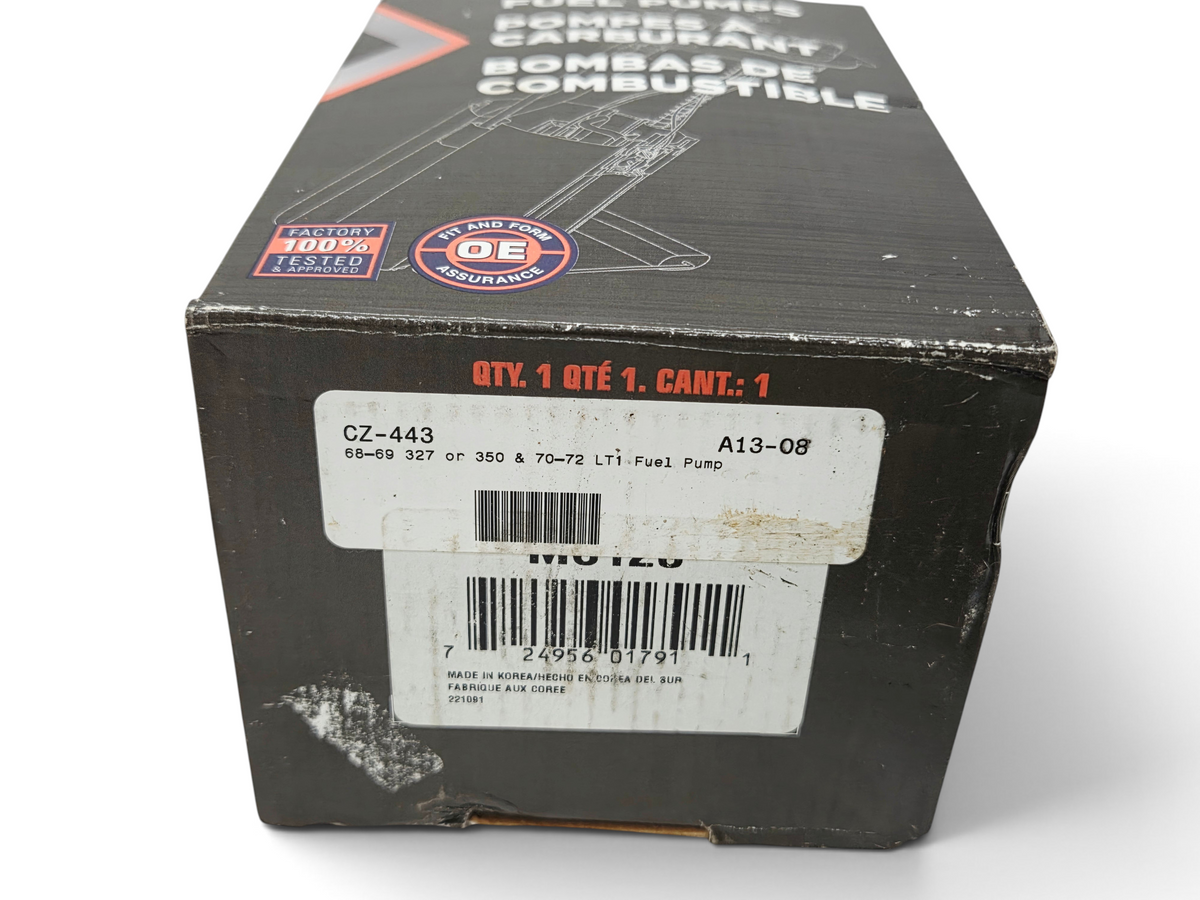 Send it Auto Parts Carter M6120 fuel pump box for 1968-1972 Corvette C3 with 327 or 350 engine specifications