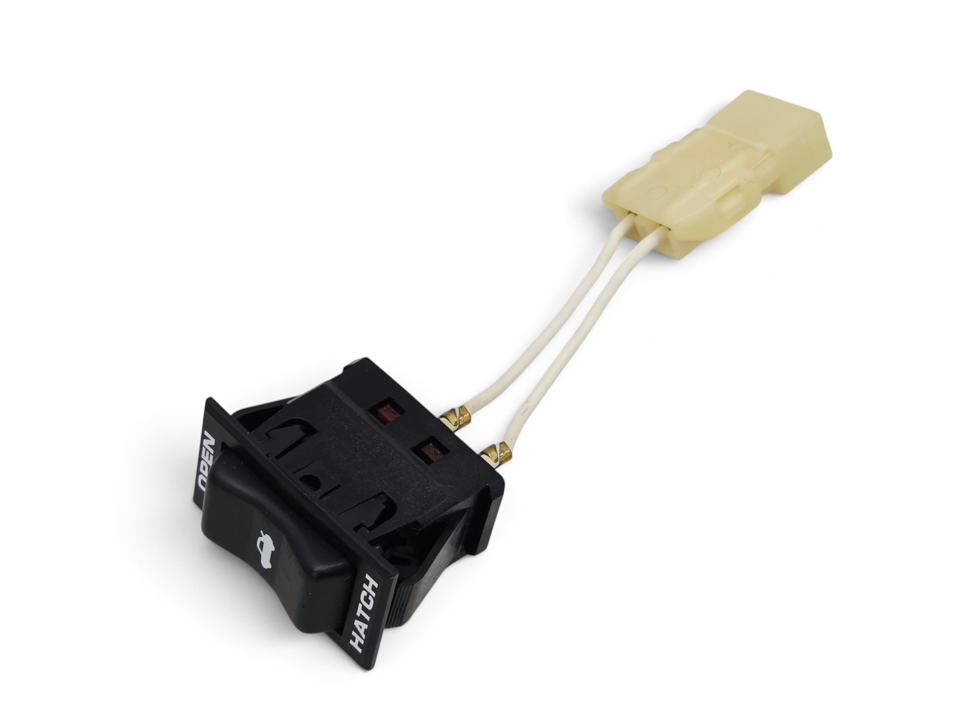 Send it Auto Parts OEM GM 1984-1985 Corvette C4 rear hatch release switch with black button and wiring harness
