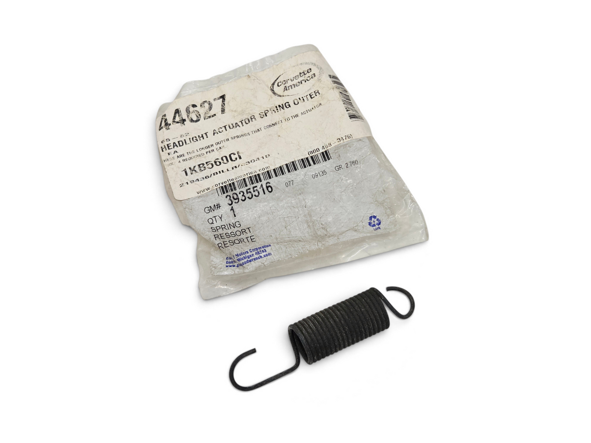 Send it Auto Parts OEM GM 3935516 short headlight actuator spring for 1968-1982 Corvette C2 in original packaging