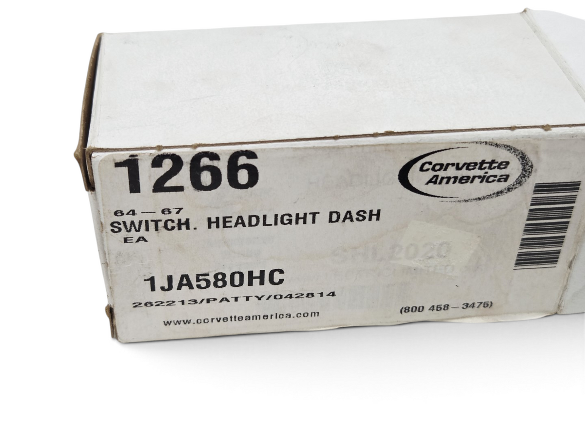 Send it Auto Parts Corvette America headlight dash switch box for 1964-1967 C2 Corvette models