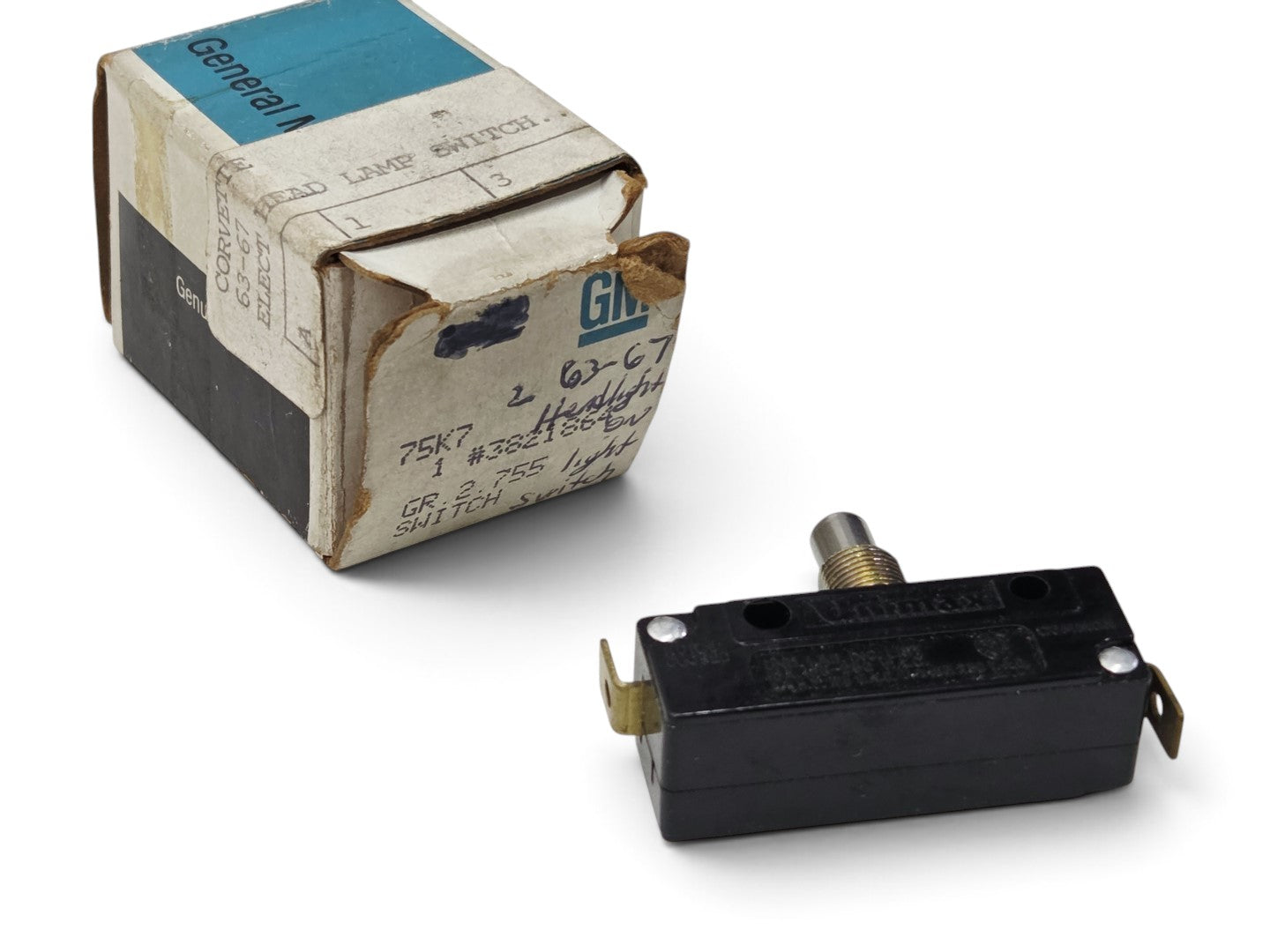 Send it Auto Parts OEM GM 1963-1967 Corvette C2 headlight limit switch with original box