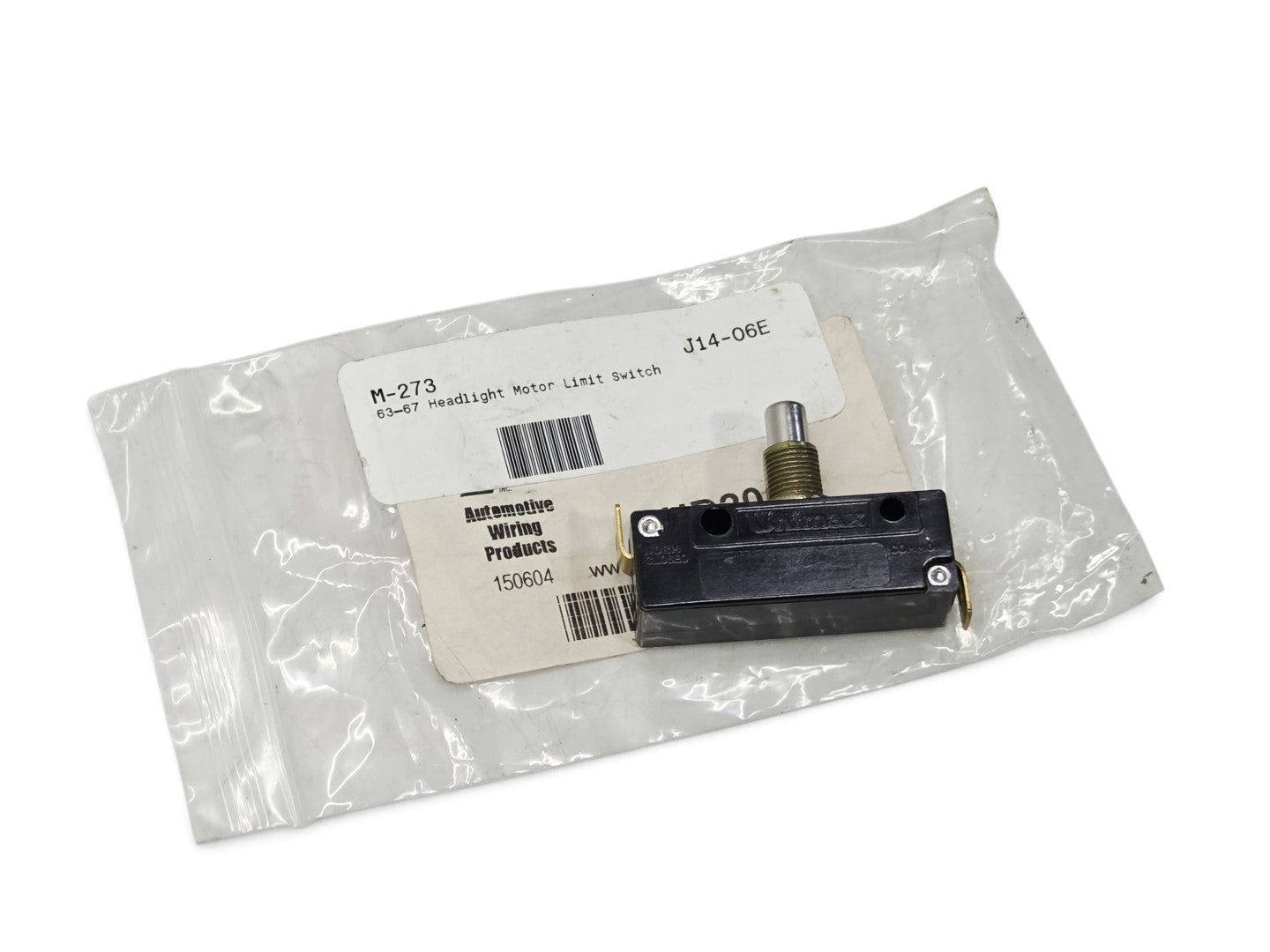 Send it Auto Parts 1963-1967 Corvette C2 headlight motor limit switch in original plastic packaging