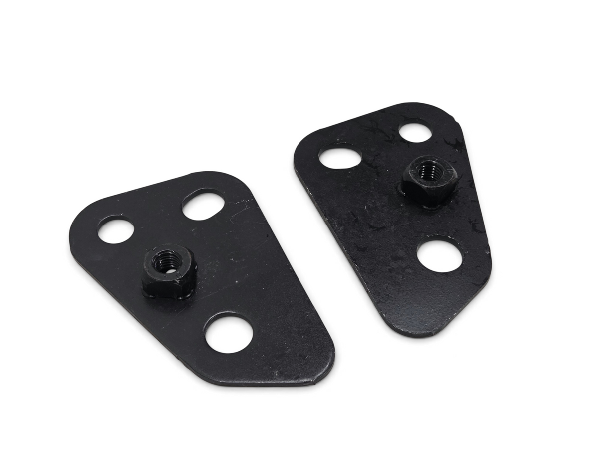 Send it Auto Parts OEM GM black metal hood latch striker brackets for 1984-1996 Corvette C4