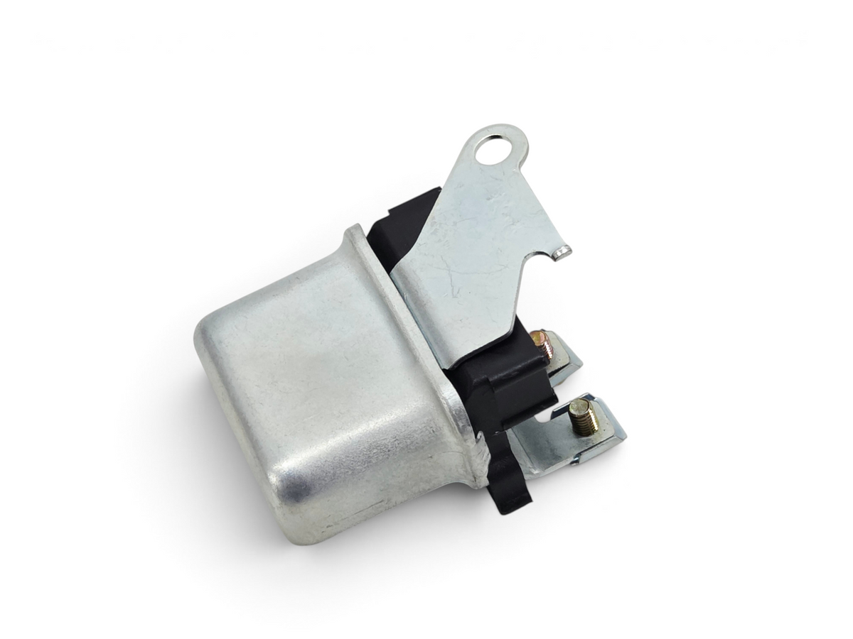 Send it Auto Parts reproduction horn relay for 1969-1971 Chevy Corvette C3 with metal housing and mounting bracket