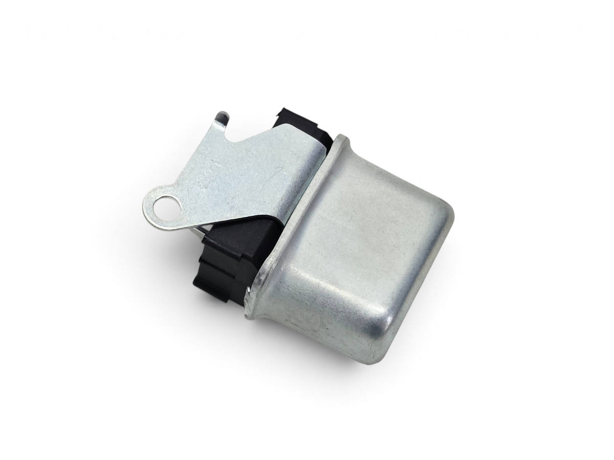 Send it Auto Parts reproduction horn relay for 1969-1971 Chevy Corvette C3 with metal housing and mounting bracket