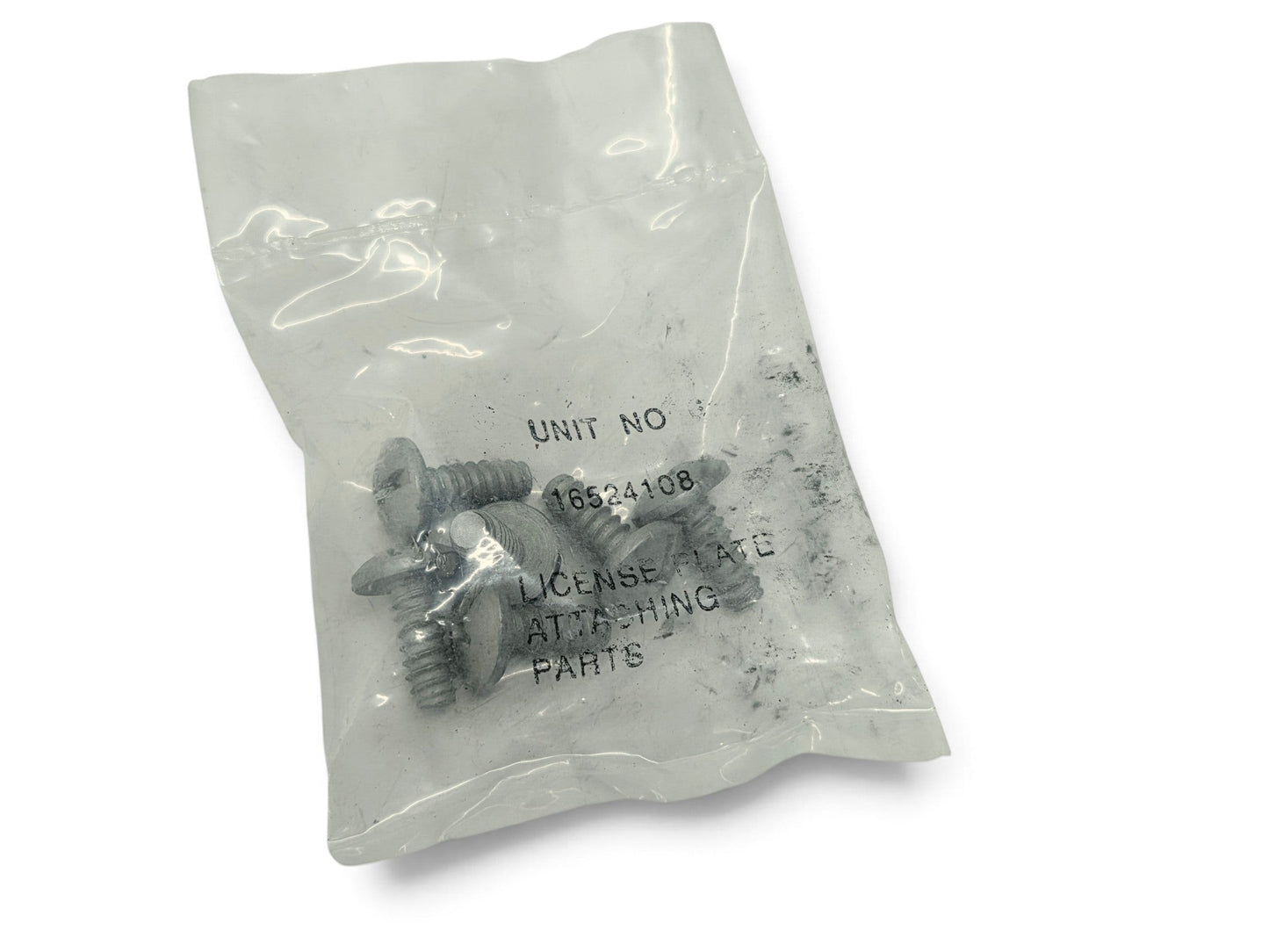 Send it Auto Parts OEM GM license plate mounting bolts for 1997-2004 Corvette C5 in original plastic packaging