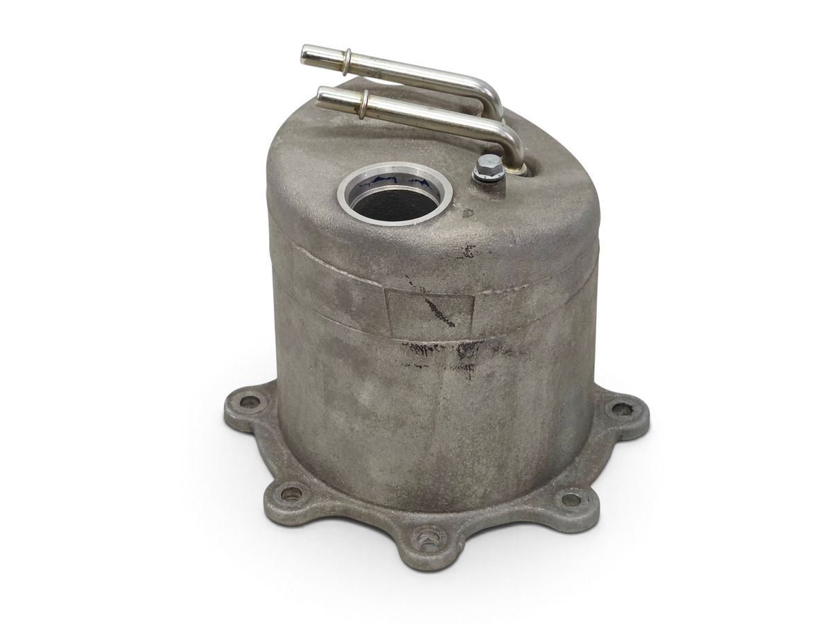 Send it Auto Parts OEM Chevrolet Corvette C6 LS7 dry sump oil tank top with metal fittings and mounting flange