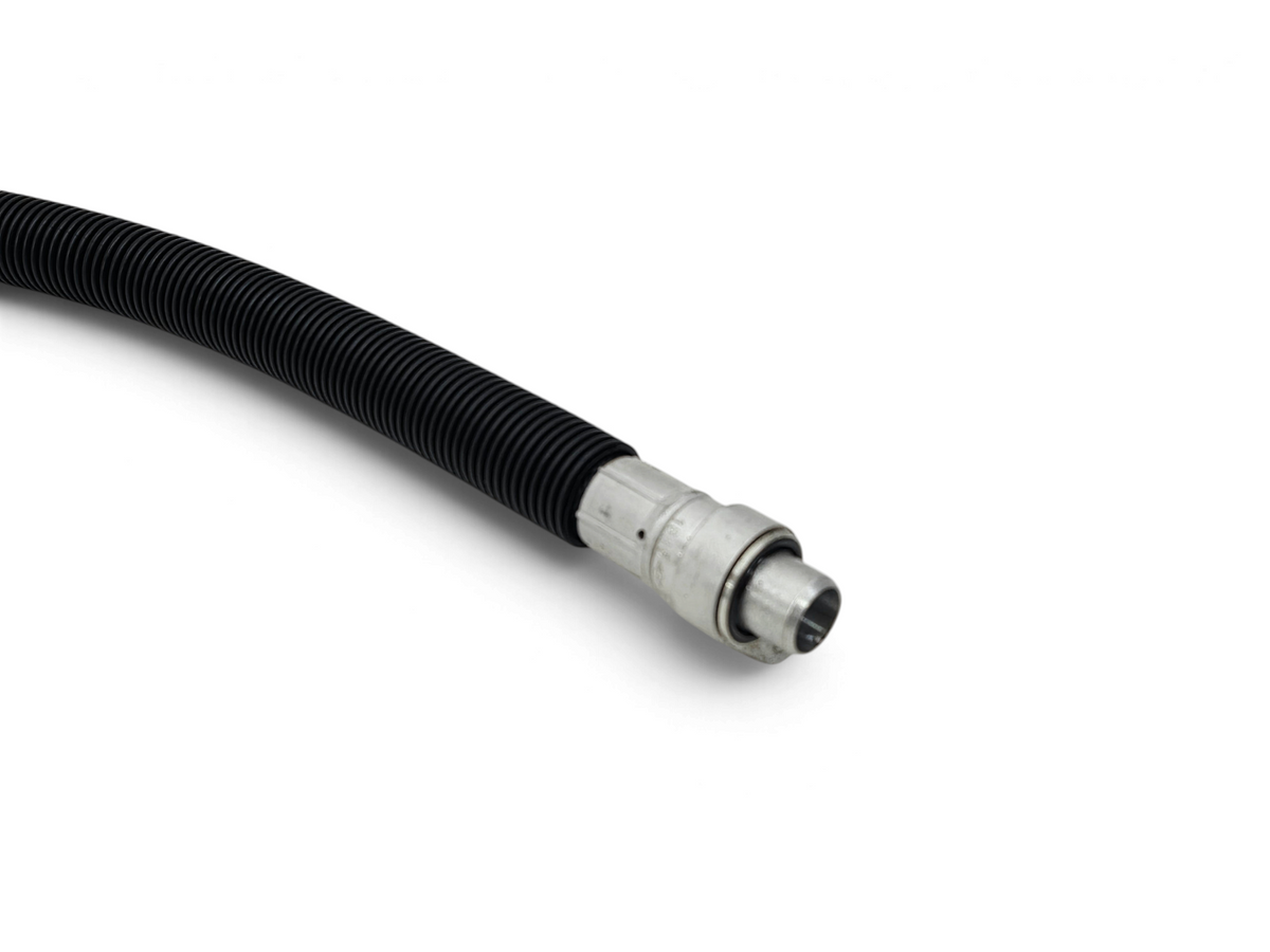 Send it Auto Parts OEM GM Corvette C6 dry sump outlet oil hose with black ribbed tubing and metal connector fitting