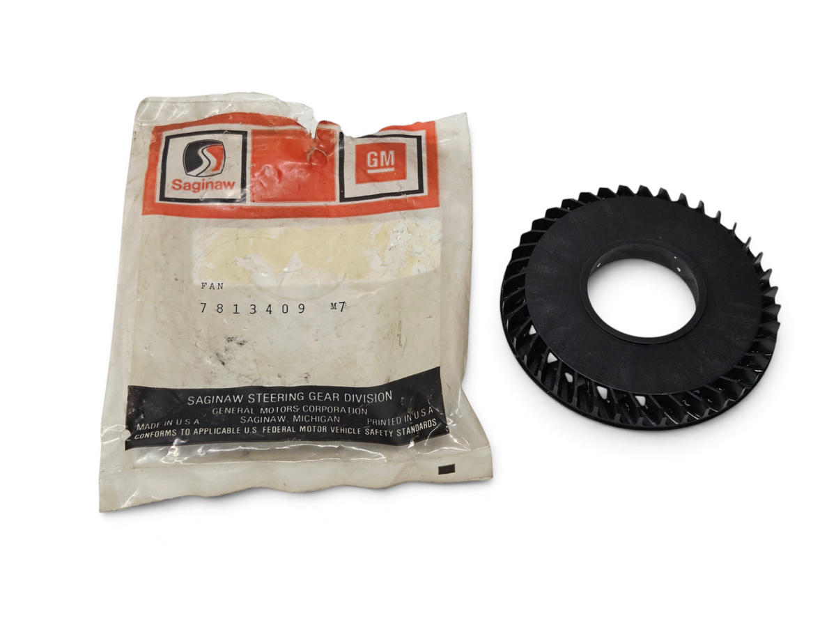 Send it Auto Parts OEM GM 7813409 black smog AIR pump fan for 1972-1974 Corvette C3 454 big block in original bag