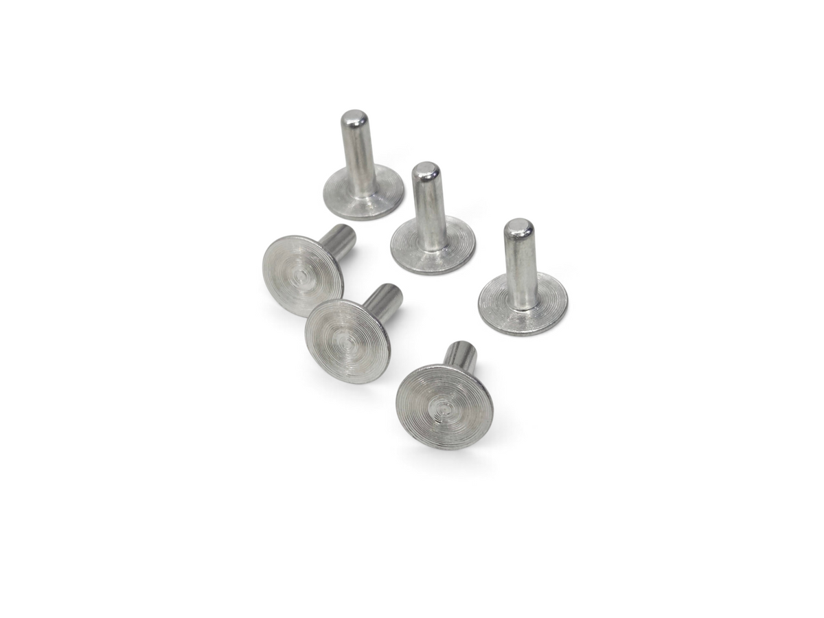Send it Auto Parts set of 6 aluminum flat head rivets for 1963-1983 Corvette spare tire tray mounting
