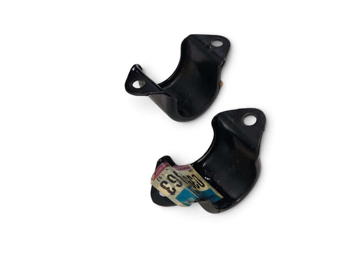 Send it Auto Parts OEM GM sway bar bushing frame brackets for 1968-1996 Corvette C3 and C4 in black steel