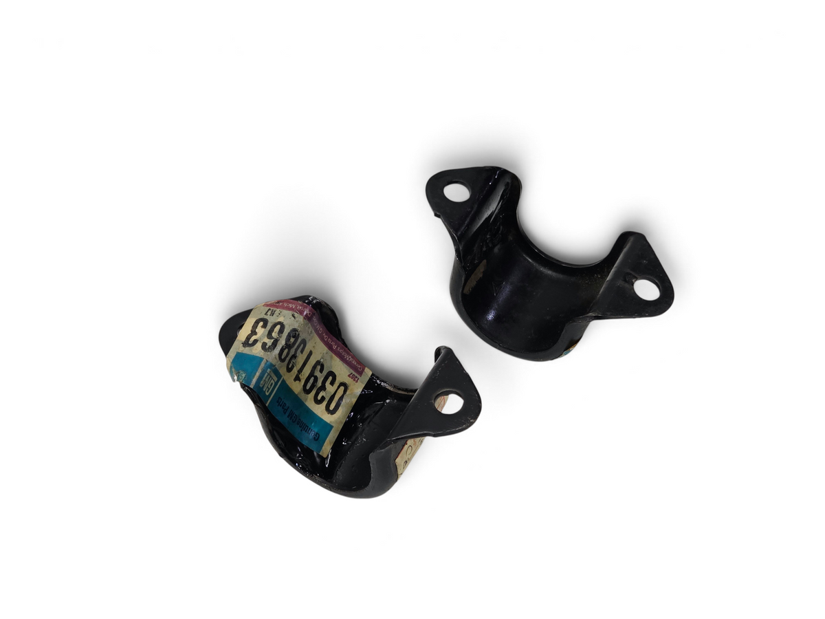 Send it Auto Parts OEM GM sway bar bushing frame brackets for 1968-1996 Corvette C3 and C4 in black metal