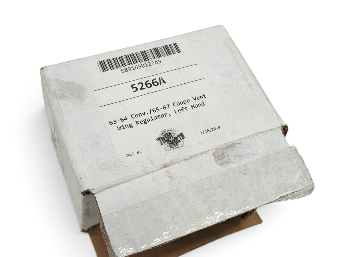 Send it Auto Parts box for a 1963-1964 Corvette convertible and 1965-1967 coupe left vent window regulator