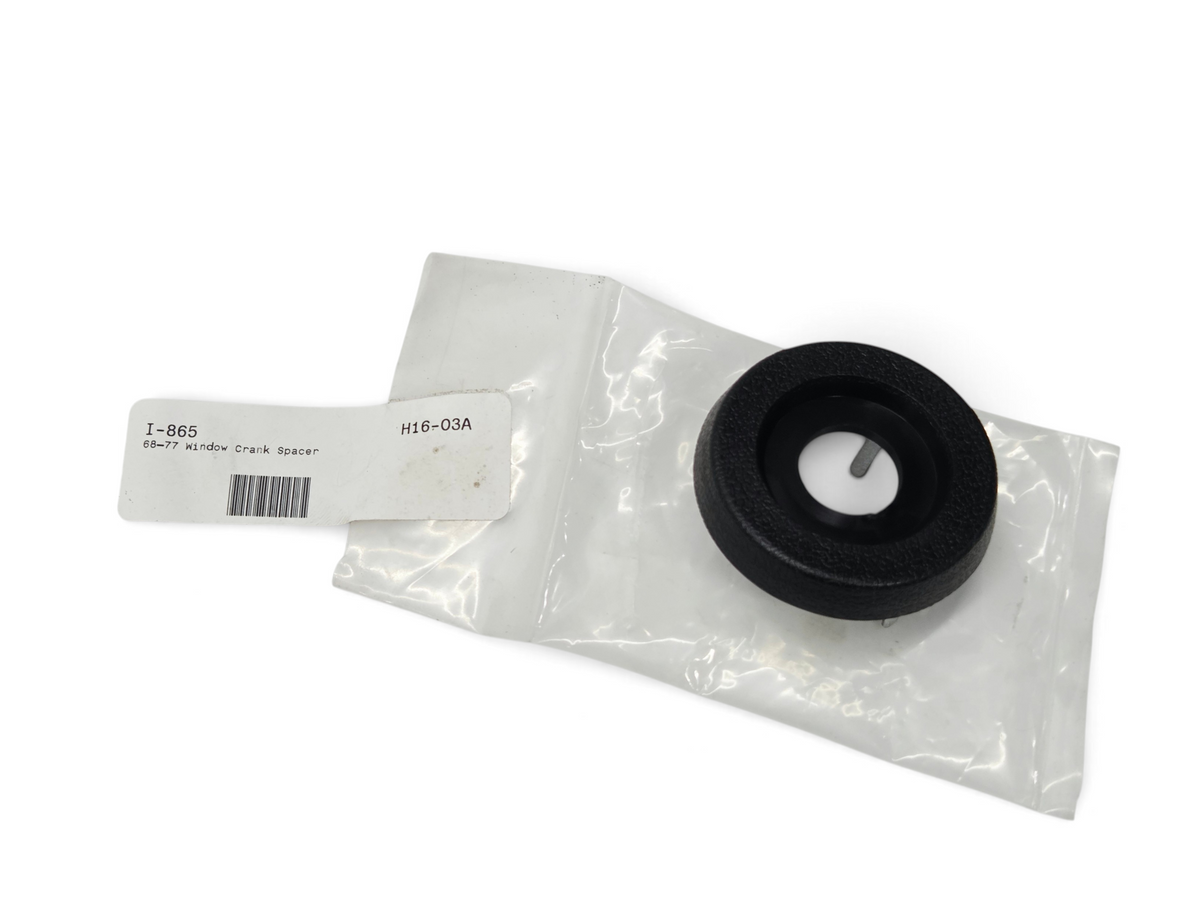 Send it Auto Parts black vinyl window crank handle spacer for 1968-1977 Corvette C4 in original packaging