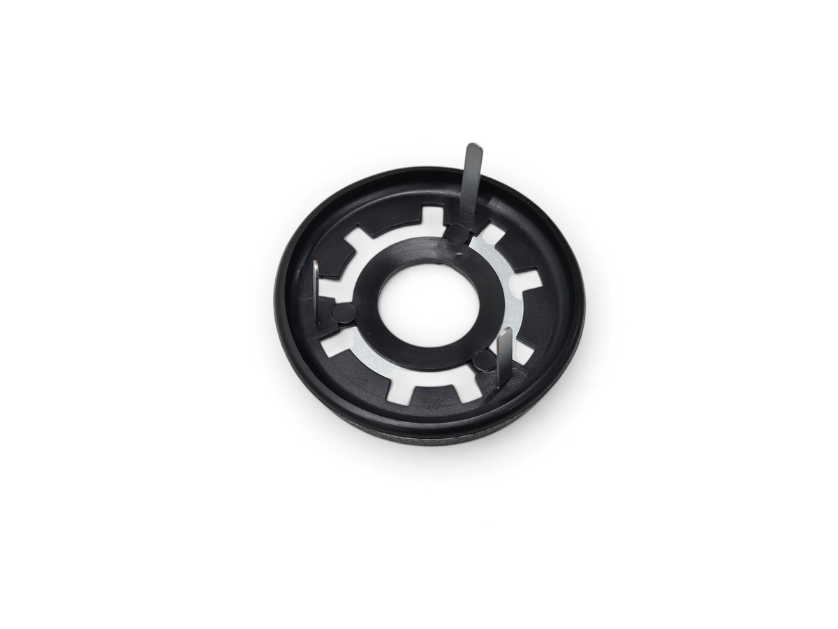 Send it Auto Parts black vinyl window crank spacer for 1968-1977 Corvette C4 with metal mounting tabs