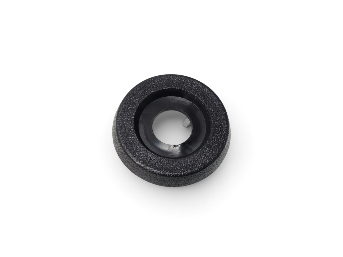 Send it Auto Parts black vinyl window crank handle spacer for 1968-1977 Corvette with textured finish