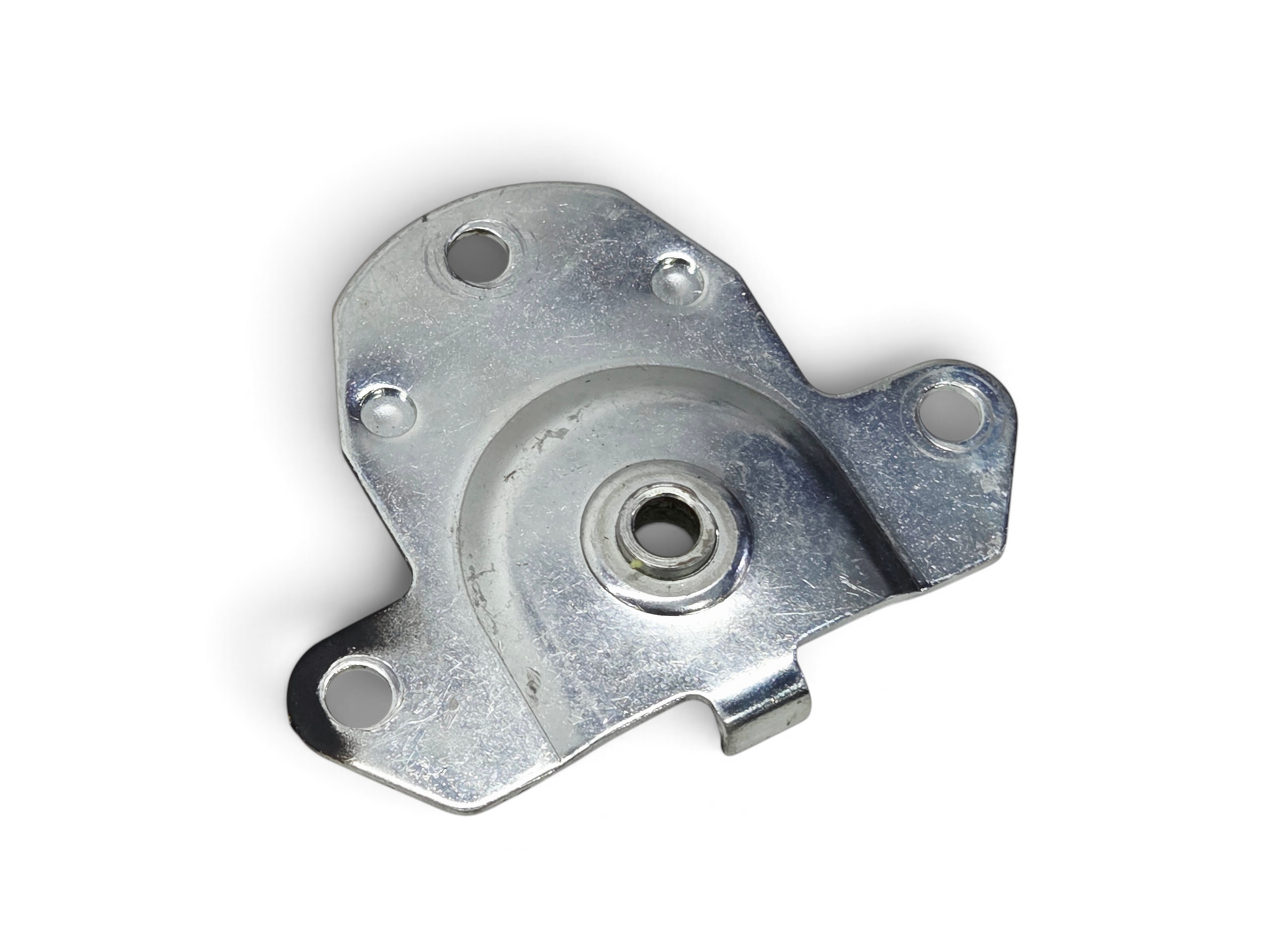 Send it Auto Parts power window mount plate and bushing for 1963-1982 Corvette C2 and C3 models in silver metal