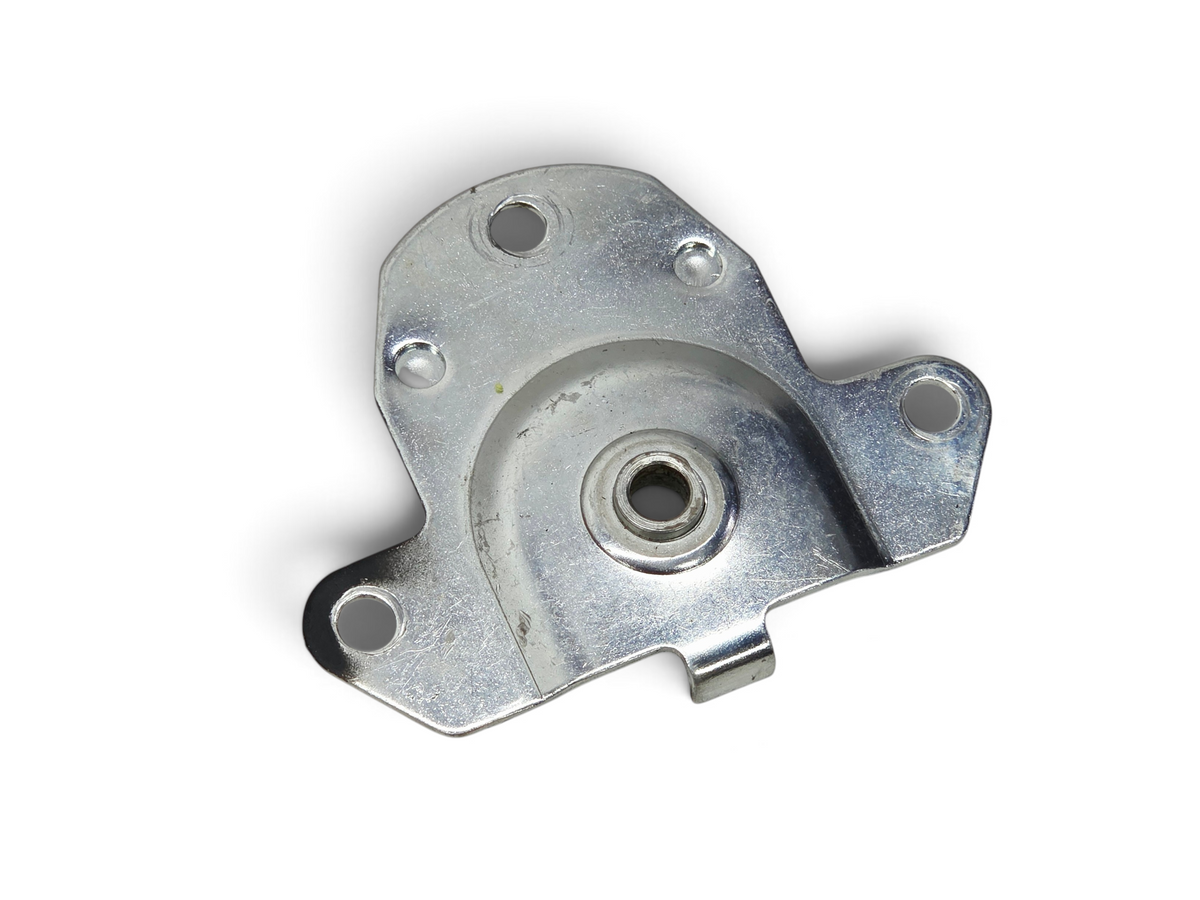 Send it Auto Parts power window mount plate and bushing for 1963-1982 Corvette C2 and C3 models in silver metal
